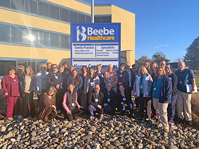 The Beebe Home Care Services team pose for a photo.